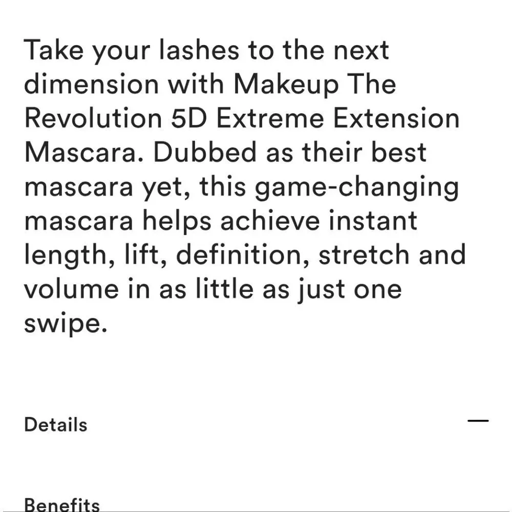Revolution Beauty Lift‎ & Define 5D Lash Extreme Extension Mascara